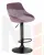 Стул барный DOBRIN LOGAN BLACK (пудрово-сиреневый велюр (MJ9-52))