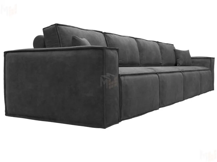 Диван прямой Лига-081 НПБ МегаЛонг ( BRUT 16 темно-серый )