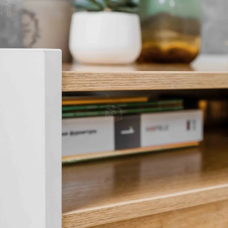 Комод  Айрис 455 Белый/Дуб золотистый