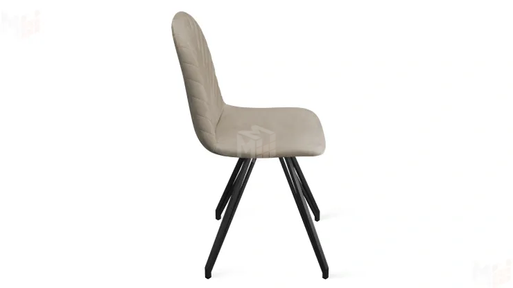 Стул Шерри К4 Черный муар, Велюр Confetti Smoke