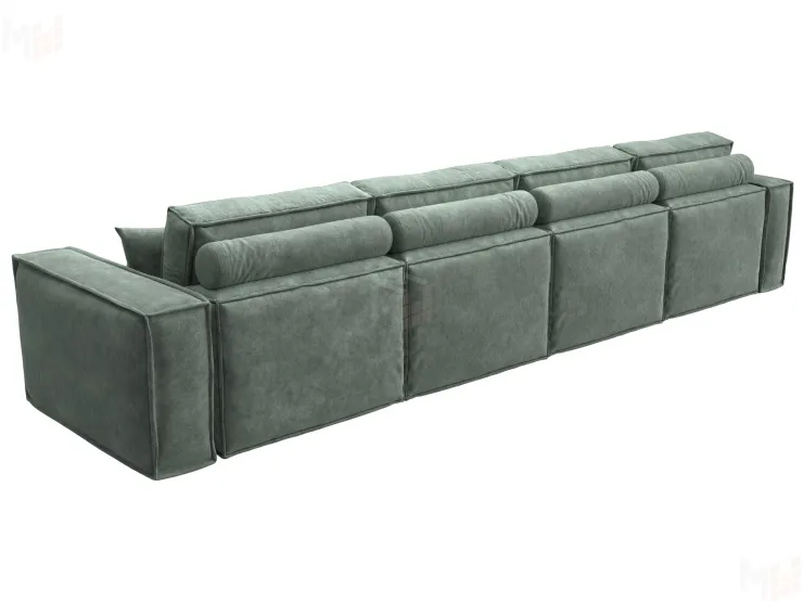 Диван прямой Лига-081 НПБ МегаЛонг ( BRUT 08 зеленый )