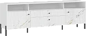 Тумба ТВ Оливия (белый /мрамор золото), ноги металл