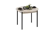 Стол обеденный раздвижной Терра Черный, Сонома Стол обеденный раздвижной Терра Черный, Сонома