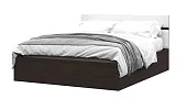 Кровать 1,6 Вегас венге - белый глянец Кровать 1,6 Вегас венге - белый глянец