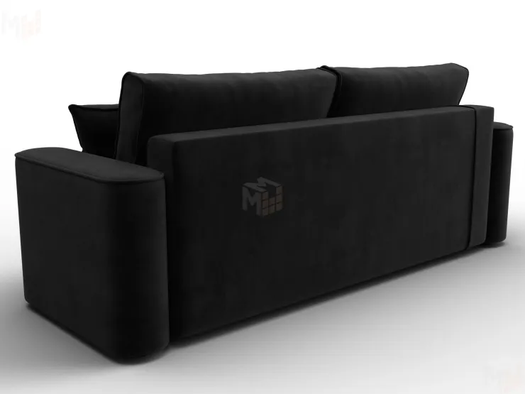 Диван прямой Лига-118 НПБ ( SEVEN 35 черный )