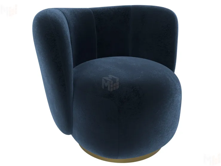 Кресло Лига-072 ( велюр TOWER 13 синий )