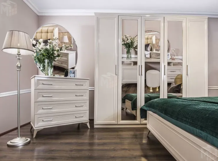 Спальня Нонна 5-ств мокко глянец