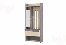 Прихожая Гретта 2 Ясень Черный/Дуб Сонома