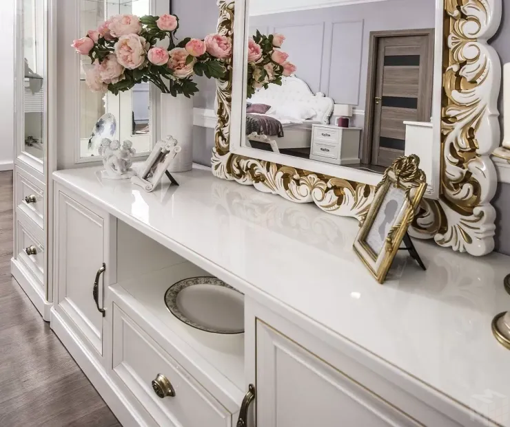 Тумба ТВ Натали белый глянец