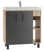 Тумба под умывальник "Фостер 80" Craft без ящика Домино