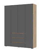 Шкаф 4х створчатый Хелен ШК 05 дуб крафт золото - серый графит Шкаф 4х створчатый Хелен ШК 05 дуб крафт золото - серый графит