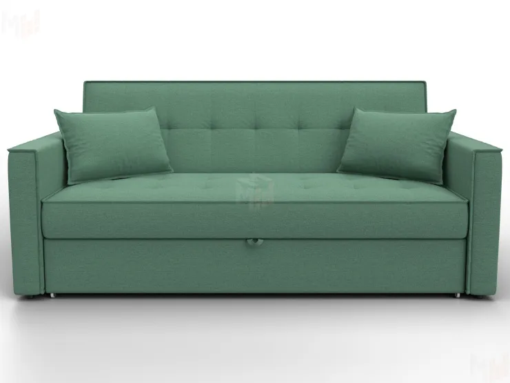 Диван прямой Лига-104 (160) ( Амур 11 зеленый )