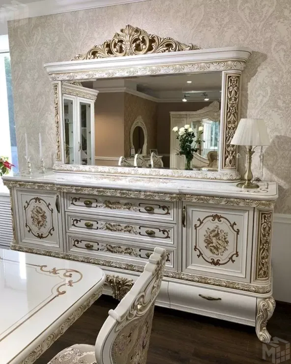 Комод Алсу белый глянец