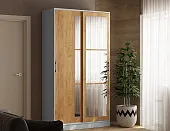 Шкаф-купе Стиль-2 белый/крафт золотой 1200 Шкаф-купе Стиль-2 белый/крафт золотой 1200