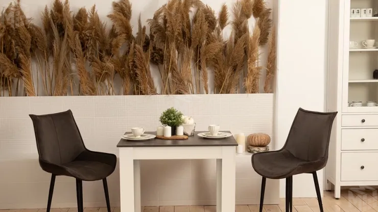 Стол обеденный Промо тип 1 Белый, Ателье темный