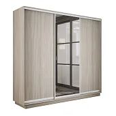 Шкаф-купе Экспресс трио 1 зеркало 1800 (ясень шимо светлый)