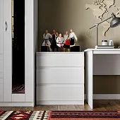 2.03.02.060.1 КАСТОР комод 3 ящика RU белый