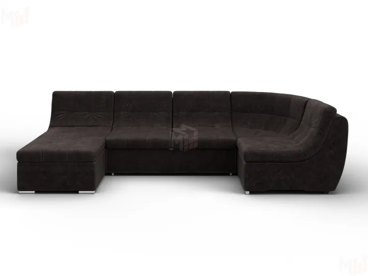 Диван П-образный модульный Холидей ( BRUT 17 коричневый )