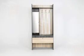 Прихожая Гретта 2 Ясень Черный/Дуб Сонома