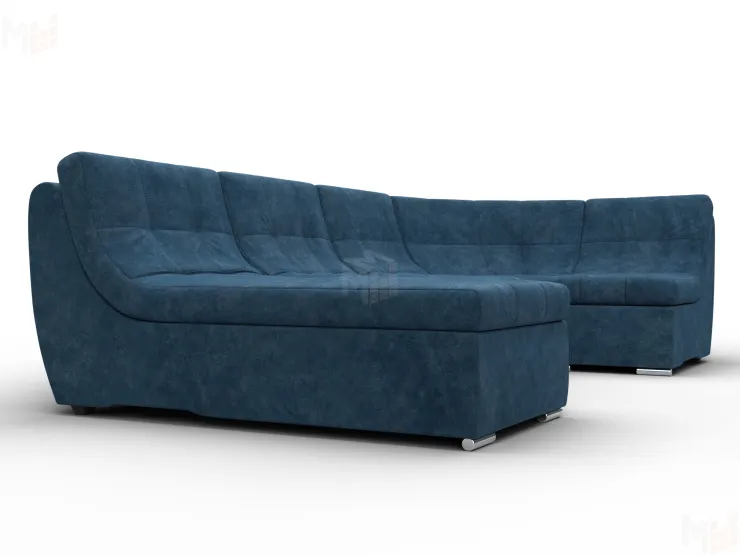 Диван П-образный модульный Холидей ( BRUT 11 синий )