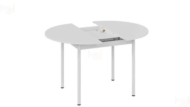 Стол обеденный раздвижной Терра Белый, Белый матовый