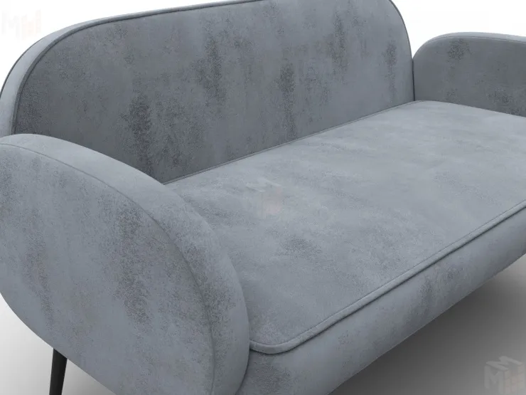 Диван прямой Лига-086 ( TOWER 10 серый )