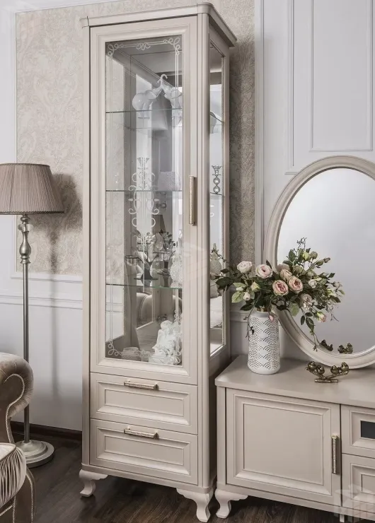 Витрина Мокко 1-ств бежевый