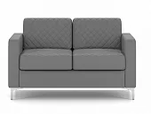 Двухместный офисный диван CHAIRMAN АКТИВ серый