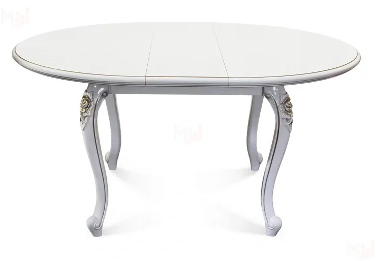 Стол Натали круглый белый глянец Стол Натали круглый белый глянец