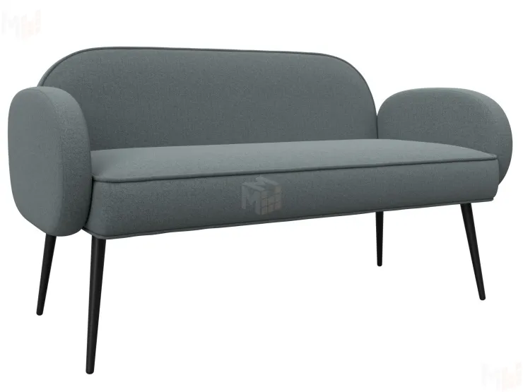 Диван прямой Лига-086 ( Амур 07 серый )