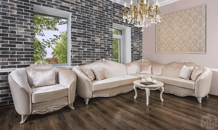 Диван Мокко угловой 3-у-2 бежевый