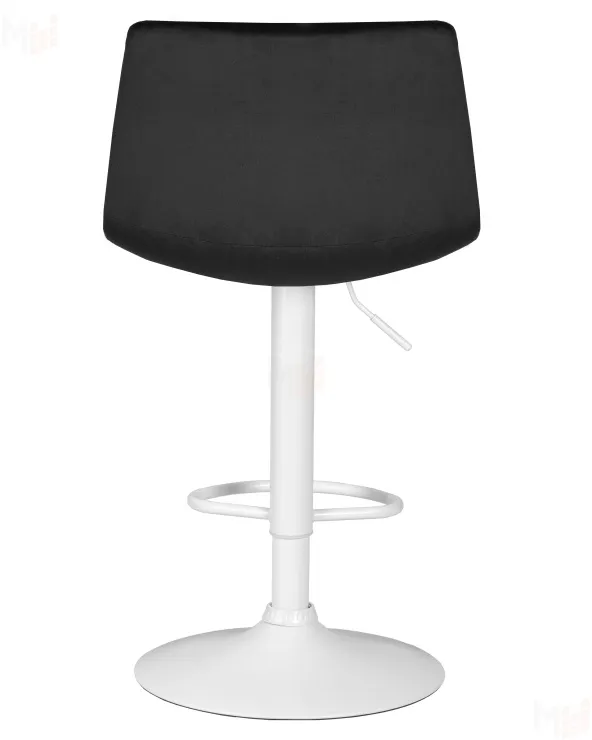 Стул барный DOBRIN TAILOR WHITE (черный велюр (MJ9-101))