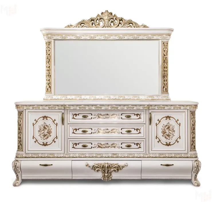 Комод Алсу белый глянец