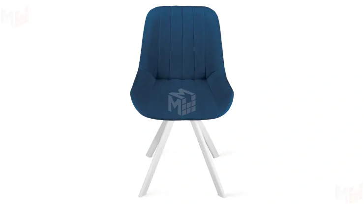 Стул Марвел К2 Исп. 2 Белый матовый Велюр Confetti Blue