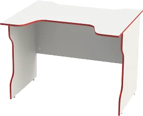 Стол компьютерный игровой ВАРДИГ K2 (белый/красный)