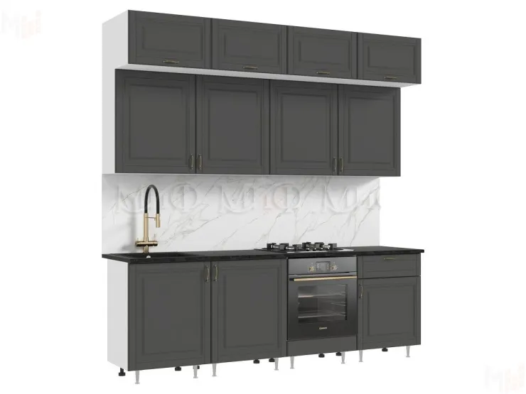 Кухня Престиж 2,4 Графит софт