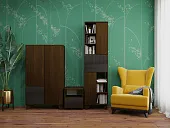 Гостиная Копенгаген венге/черный матовый матовый вариант 5