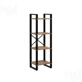Стеллаж Leset Стилвуд 114 (Чёрный/Дуб крафт золотой)