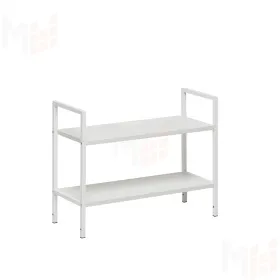 Стеллаж Leset Стилвуд 22 широкий, 2 полки (Белый/Белый)