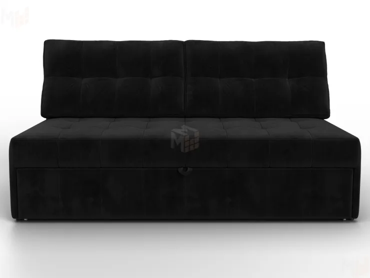 Диван прямой Лига-107 (160) ( SEVEN 35 черный )