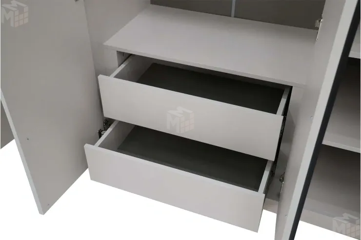 Шкаф 4-х створчатый Николь 24 Кашемир/Сатин