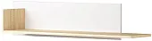 Полка навесная ПКС-12  Дуб Сонома - Белый глянец Полка навесная ПКС-12  Дуб Сонома - Белый глянец
