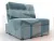 Кресло-кровать Лига-107 (80) ( SEVEN 113 бирюзовый )