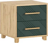 Ирис Тумбы прикроватные (2шт) (Браш Мени Грин, Дуб Крафт) Ирис Тумбы прикроватные (2шт) (Браш Мени Грин, Дуб Крафт)