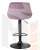 Стул барный DOBRIN LOGAN BLACK (пудрово-сиреневый велюр (MJ9-52))