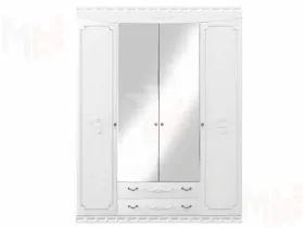 Шкаф 4-х дверный Мария-Луиза 4 Бодега Белый