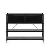 Комод Leset Нирита/Хайди с полками 2 ящика (Чёрный/Чёрный/Чёрный) Комод Leset Нирита/Хайди с полками 2 ящика (Чёрный/Чёрный/Чёрный)