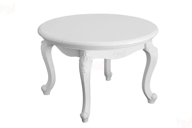 Столик круглый Мишель белый матовый Столик круглый Мишель белый матовый