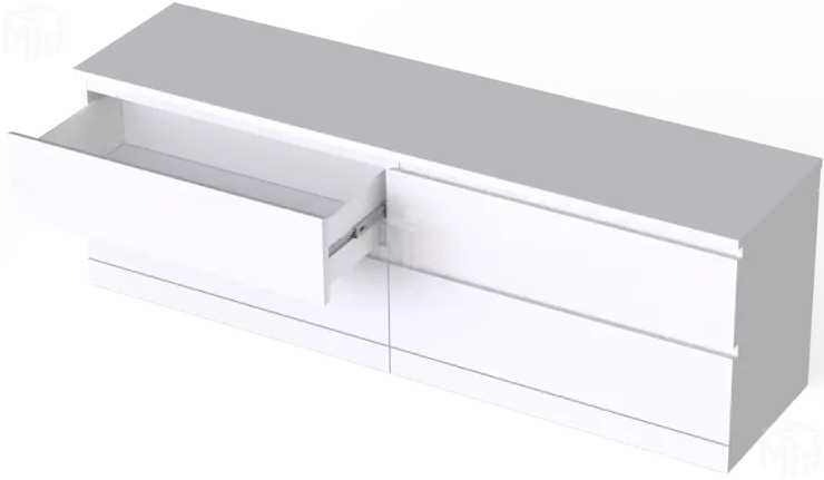 Комод Варма 4Д белый Комод Варма 4Д белый