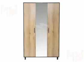 Шкаф 3-х створчатый Лофт 3 Дуб Крафт Золотой